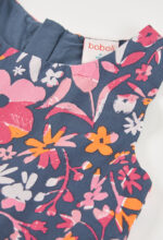 Satin dress floral for girl -BCI - print - Image 3
