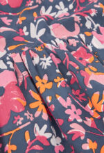 Satin dress floral for girl -BCI - print - Image 4