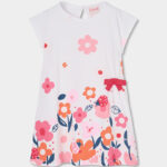 Knit dress for girl -BCI - white