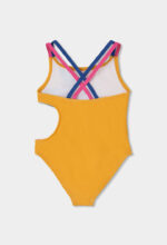 Swimsuit polyamide for girl - yellow-orange - Image 2