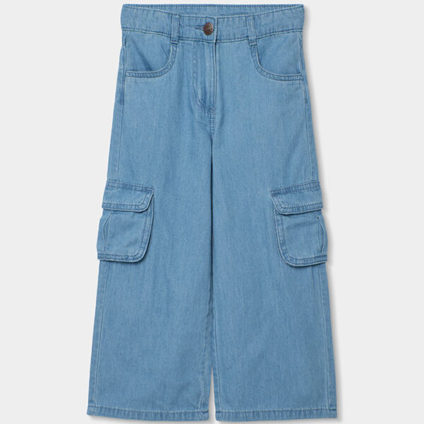 Denim trousers for girl - bleach