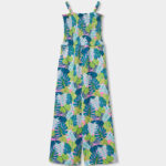 Knit jumpsuit printed for girl - print