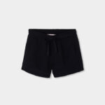 Twill bermuda shorts for girl - black
