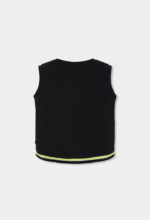 Stretch knit t-Shirt for girl -BCI - black - Image 2