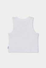 Knit t-Shirt for girl -BCI - white - Image 2
