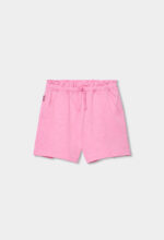 Knit bermuda shorts flame for girl -BCI - flamingo