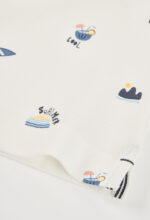 Pique polo for boy -BCI - off white - Image 4
