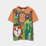 Knit t-Shirt for boy -BCI - pumpkin