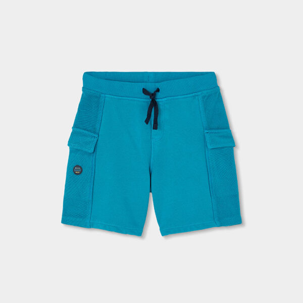 Fleece bermuda shorts for boy - canard