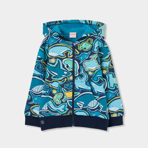 Fleece jacket printed for boy -BCI - print