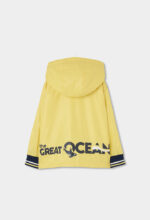 Technical fabric parka for boy - grapefruit - Image 2