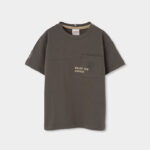 Knit t-Shirt for boy -BCI - brown