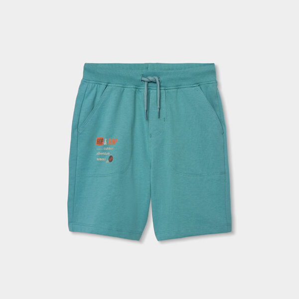 Knit bermuda shorts for boy -BCI - laurel