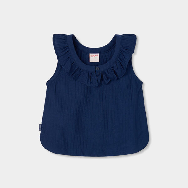 Viscose blouse for girl - blue