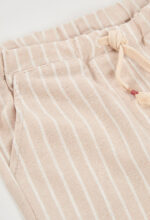 Linen trousers striped for girl - stripes - Image 3