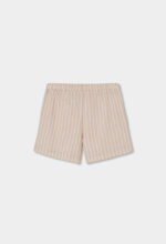 Linen bermuda shorts striped for girl - stripes - Image 2