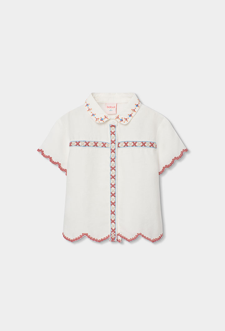 7230801111_a.jpg Shirt for girl - off white - Image 1