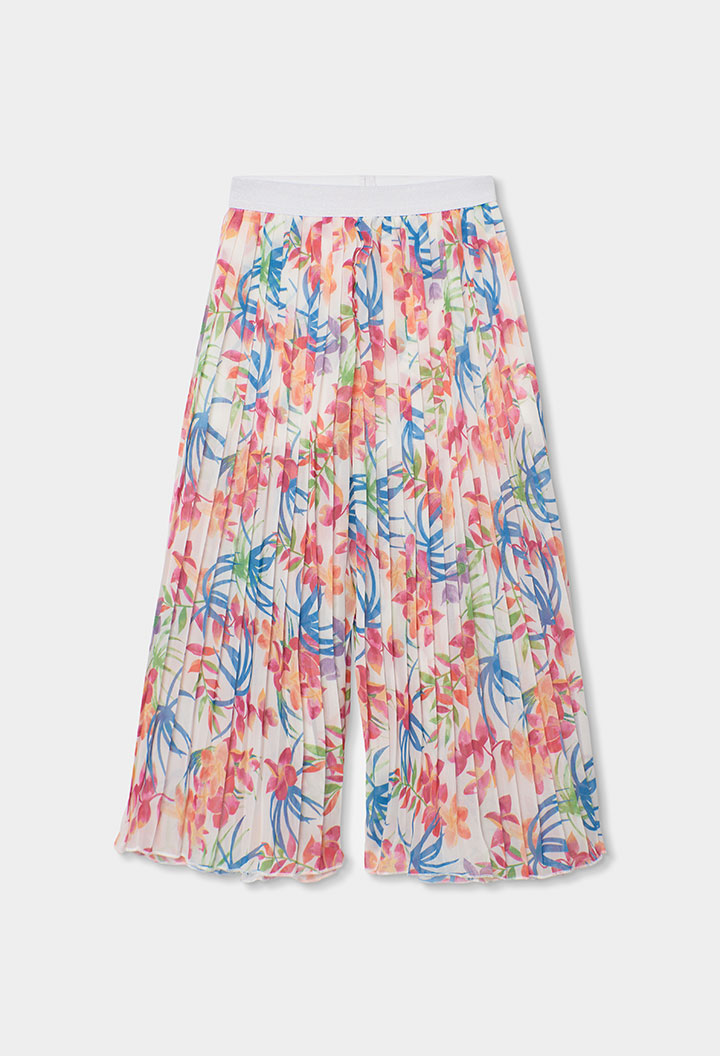 7630409846_a.jpg Trousers gauze printed for girl - print - Image 1