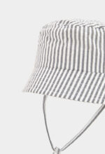 Poplin hat striped for baby -BCI - stripes - Image 2