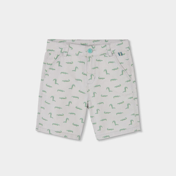Gabardine bermuda shorts for boy -BCI - print