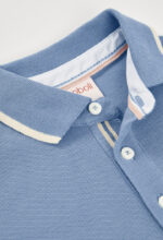 Pique polo for boy -BCI - deep blue - Image 3